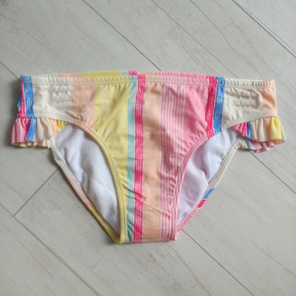 Jessica Simpson Ruffle Striped Bikini Swimsuit NEW - Picture 5 of 8